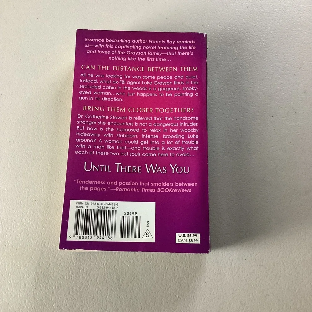 Until There‎ Was You by Francis Ray 1999 Paperback Romance Novel Book